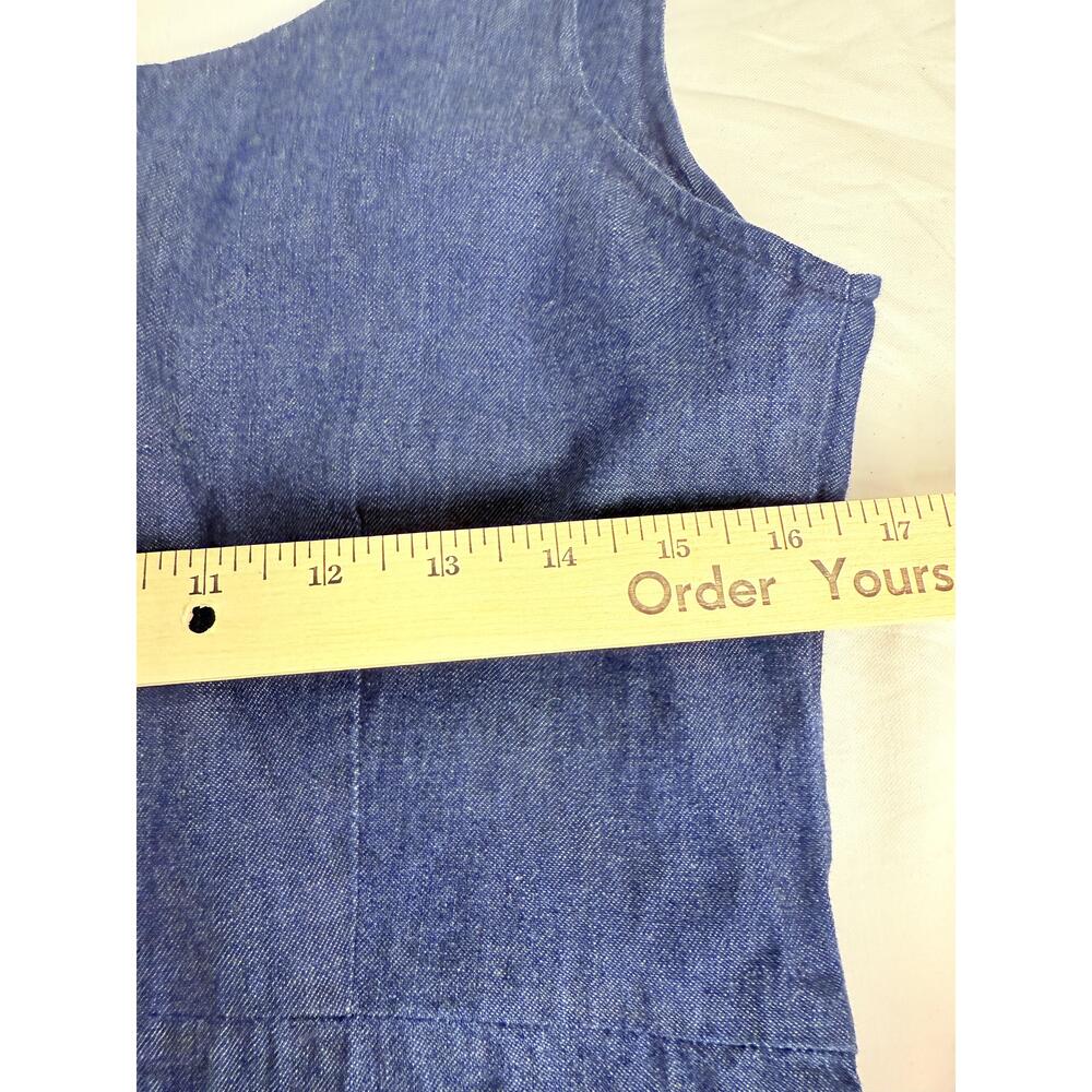 NWT Dockers Womens Vintage Y2K Denim Sleeveless Mini Dress Medium - Picture 8 of 8
